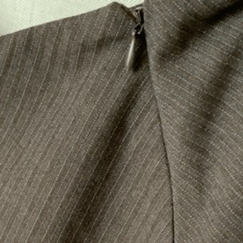 Merona Pinstripe Office Skirt Womens Size 20W Gray Classic Workwear Office - Picture 11 of 16
